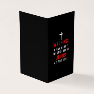 Carte De Visite Jesus Love Warning I May Start Talking About Jésu