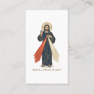 Carte De Visite Jésus vintage je fais confiance en toi vectoriel r