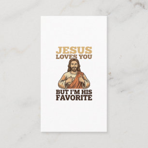 Carte De Visite Jésus Vous Aime Drôle Vintage Croyance Chemise Des