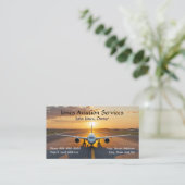 Carte de visite Jet Plane Service d'aviation pilot (Debout devant)