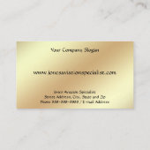 Carte de visite Jet Plane Service d'aviation pilot (Dos)