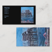 CARTE DE VISITE JETÉE DE NEWPORT BEACH (Devant / Derrière)