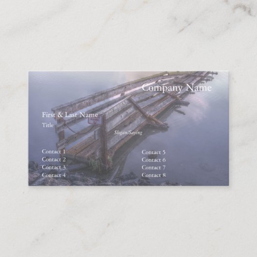 Carte De Visite Jetée effondrée (Devant)