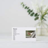 Carte De Visite Jetez un coup d'oeil une chèvre de blanc de huer ! (Debout devant)