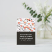 Carte De Visite Jeu de Bingo de garde de poche commémoratif (Debout devant)