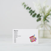 Carte De Visite Jeu de bingo-test (Debout devant)