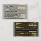 Carte De Visite Jeu de jacquet (Devant / Derrière)