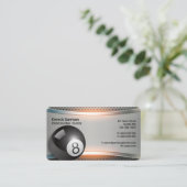 Carte De Visite Jeu de pool | Joueur professionnel (Debout devant)