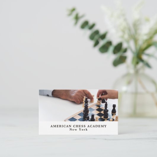 Carte De Visite Jeu D'Échecs, Club D'Échecs (Debout devant)