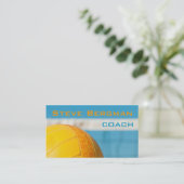 Carte De Visite Jeu d'équipe d'entraîneur de joueur d'entraîneur (Debout devant)