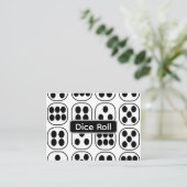 Carte De Visite Jeu Dice Roll (Debout devant)
