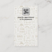 Carte De Visite Jeu d'outils Barres | Code Qr (Dos)