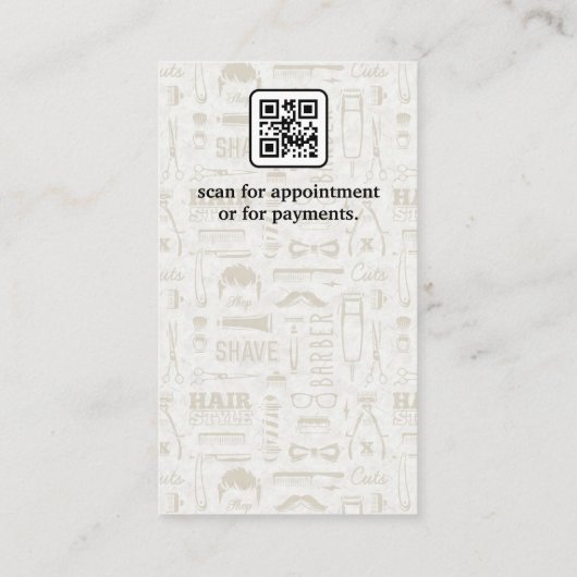 Carte De Visite Jeu d'outils Barres | Code Qr (Dos)