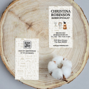 Carte De Visite Jeu d'outils Barres   Code Qr