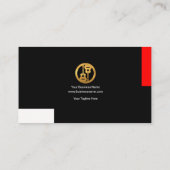 Carte De Visite Jeu du motif de professeur de musique de guitare (Dos)