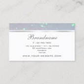 Carte De Visite Jeu d'yeux Bébé blanc Bleu Parties scintillant de (Dos)