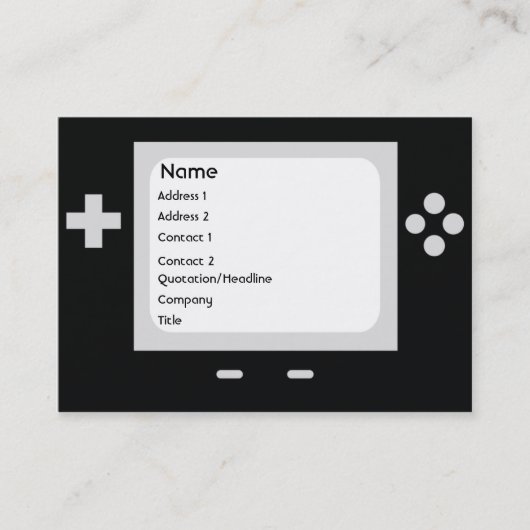 Carte De Visite Jeu - potelé (Devant)