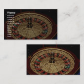 Carte De Visite Jeu, roulette (Devant / Derrière)
