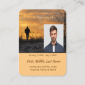 Carte De Visite Jeu Stalking de chasse Memorial Hunter (Devant)