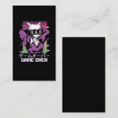 Carte De Visite Jeu sur le Japon esthétique triste Anime Vaporwave (Devant / Derrière)