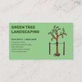 Carte De Visite Jeune arbre qui pousse | Paysage (Devant)