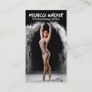 Carte De Visite Jeune femme exécutant une danse