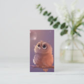 Carte De Visite Jeune hibou sage (Debout devant)