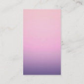 Carte De Visite Jeune hibou sage (Dos)