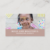 Carte De Visite Jeune modèle, agence de modélisation, agent modèle (Devant)