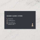 Carte De Visite Jeux de société (Dos)