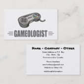 Carte De Visite Jeux humoristiques (Devant / Derrière)