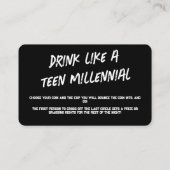 Carte De Visite Jeux Pour Parties (Dos)