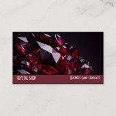 Carte De Visite Jewel Gemstones Red Ruby (Devant)