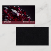 Carte De Visite Jewel Gemstones Red Ruby (Devant / Derrière)