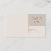 Carte De Visite Jewel Tone Floral and Copper Diamond Frame (Dos)