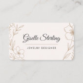 Carte De Visite Jewelry Designer Floral (Devant)