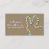 Carte De Visite Jigsaw Whimsical Puzzle Pastel Blue Baby Bunny (Devant)