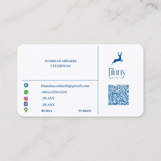 Carte de visite JILANY (Dos)