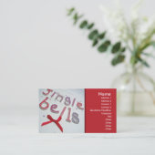 Carte de visite Jingle Bells (Debout devant)