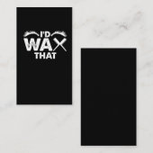 Carte De Visite J'irais jusqu'à dire que... (Devant / Derrière)