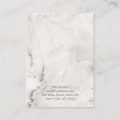 Carte De Visite Joaillerie de luxe en marbre gris (Dos)