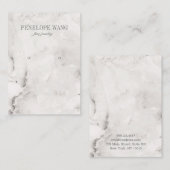 Carte De Visite Joaillerie de luxe en marbre gris (Devant / Derrière)