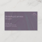 Carte De Visite Joaillerie luxueuse et violette (Dos)