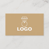 Carte De Visite Joaillerie ou bijouterie artisanale élégante (Devant)