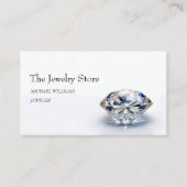 Carte De Visite Joaillier en diamant design de luxe (Devant)