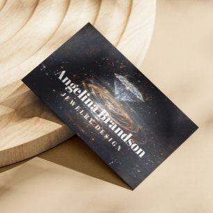 Carte De Visite Joaillier en diamant étincelant concepteur de bijo