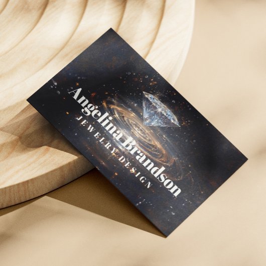 Carte De Visite Joaillier en diamant étincelant concepteur de bijo