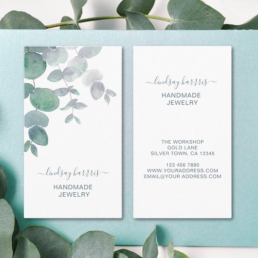 Carte De Visite Joaillier floral