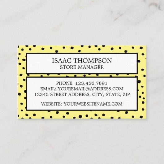 Carte De Visite Joaillier pointu (Dos)