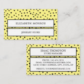 Carte De Visite Joaillier pointu (Devant / Derrière)